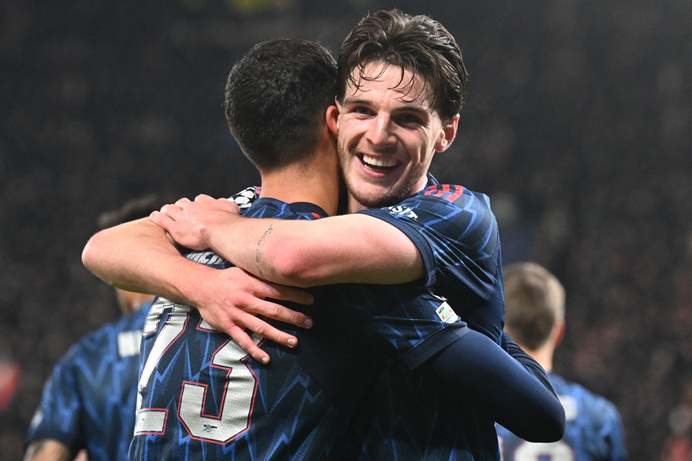 فرحة أرسنال. (أ ف ب)