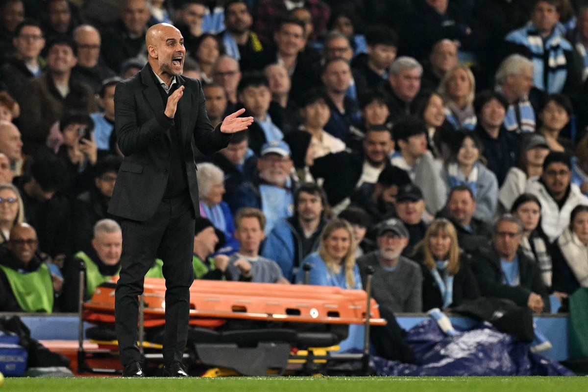 المدرب بيب غوارديولا. (أ ف ب)