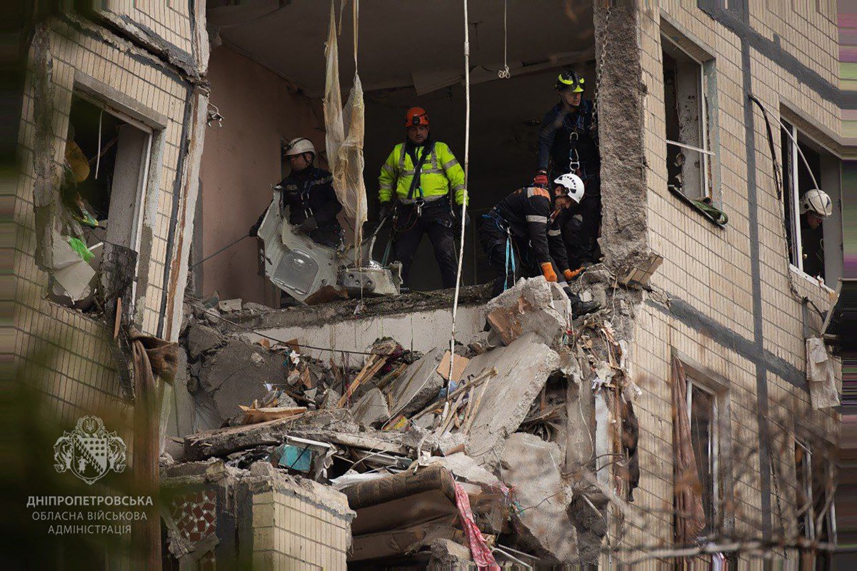 أضرار في أوكرانيا. (أ ف ب)