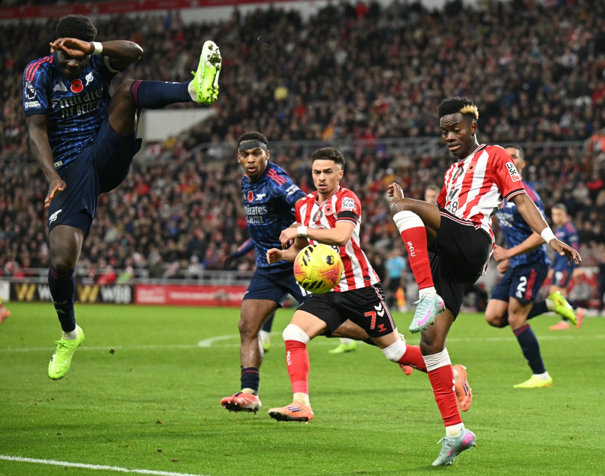 من مباراة سندرلاند وأرسنال. (أ ف ب)