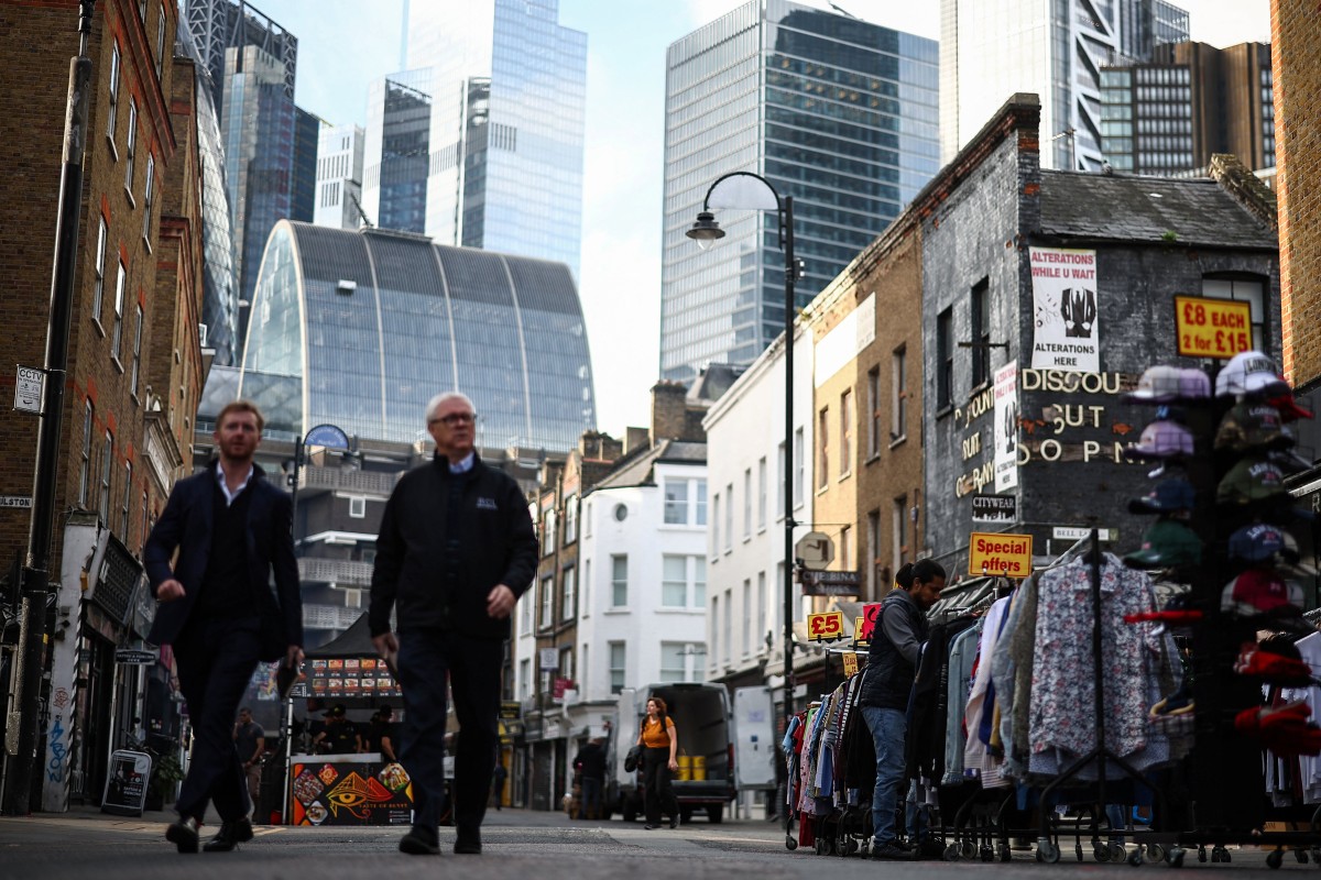 سوق في بريطانيا (أ ف ب).