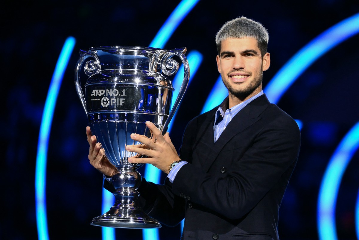 كارلوس ألكاراز على رأس التصنيف العالمي. (أ ف ب)