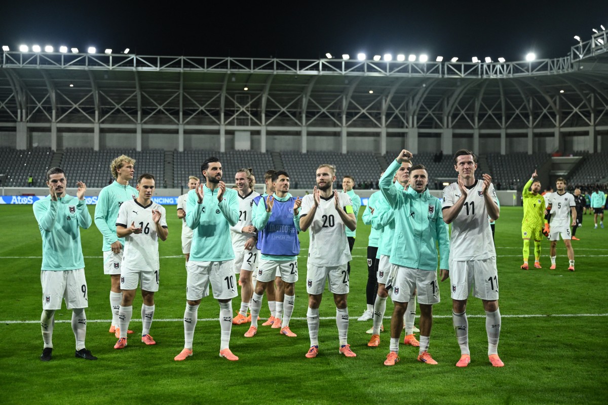 تحتل النمسا المركز الأول في المجموعة برصيد 18 نقطة. (أ ف ب)