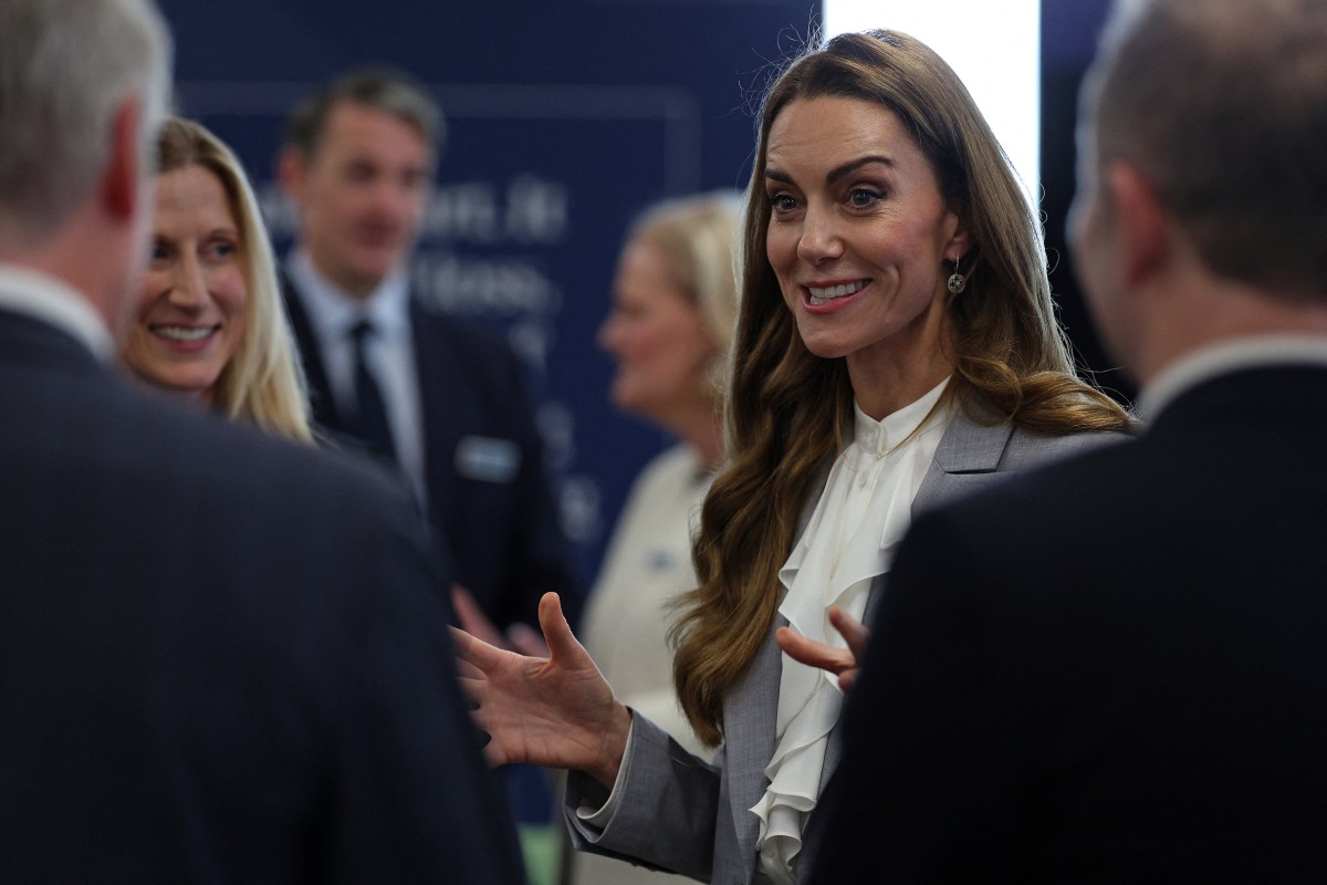 اطلالة كيت ميدلتون خلال قمة القوى العاملة المستقبلية (أ.ف.ب)