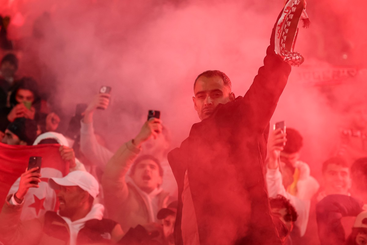 من المباراة. (أ ف ب)