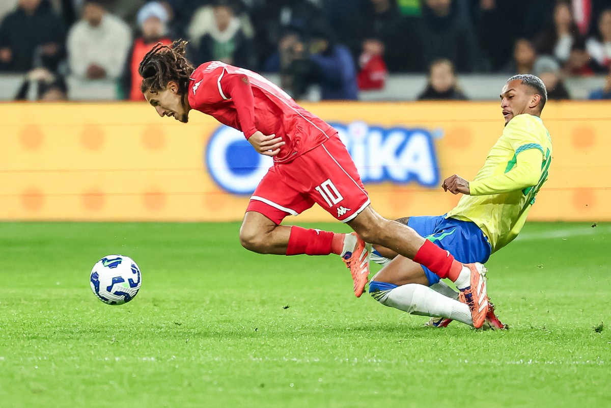 من المباراة. (أ ف ب)