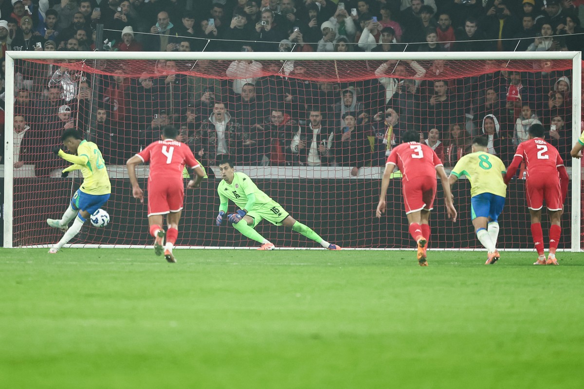 من المباراة. (أ ف ب)