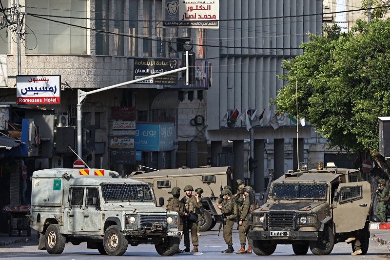 جنود اسرائيليون في الضفة الغربية، (ا ف ب).