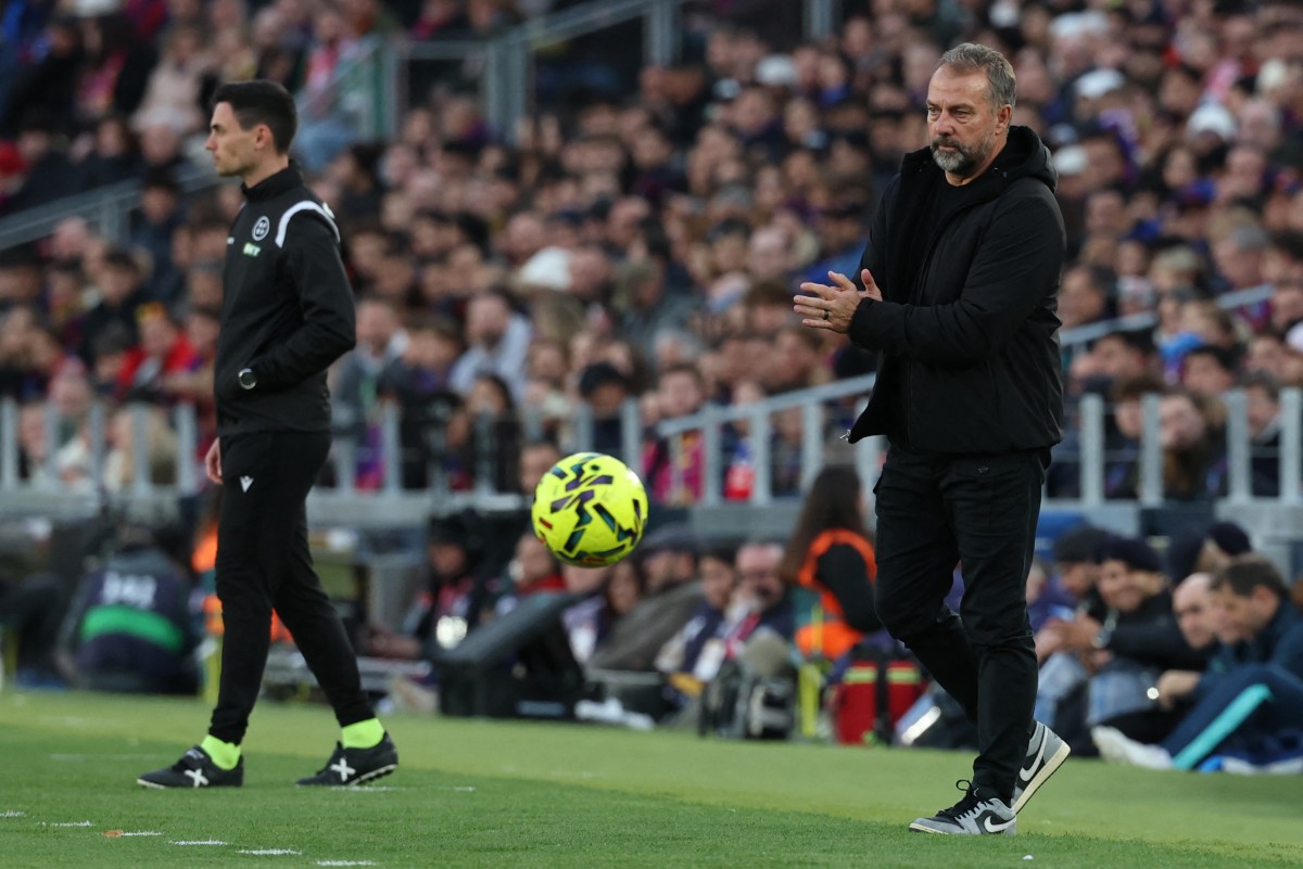 المدرب هانسي فليك. (أ ف ب)