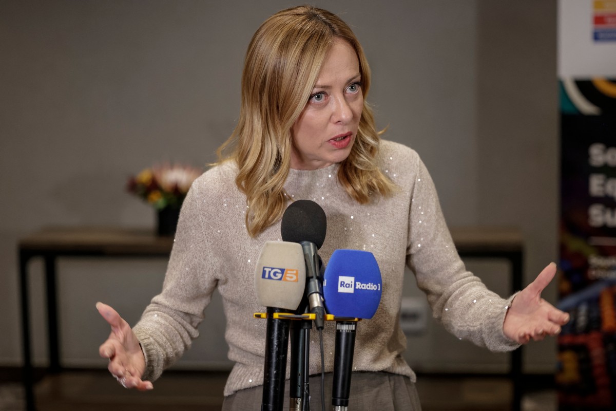 رئيسة وزراء إيطاليا جورجيا ميلوني (أ ف ب).