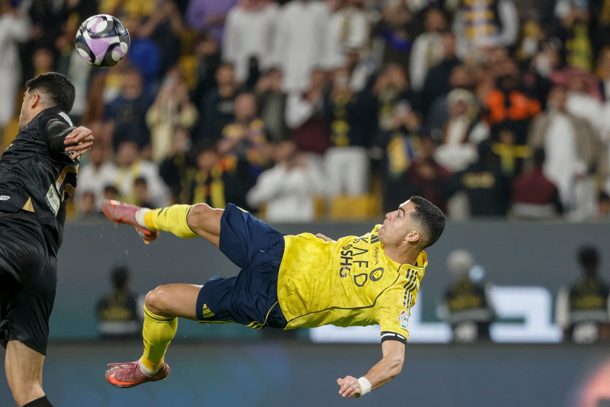 رونالدو مع النصر السعودي. (أ ف ب)