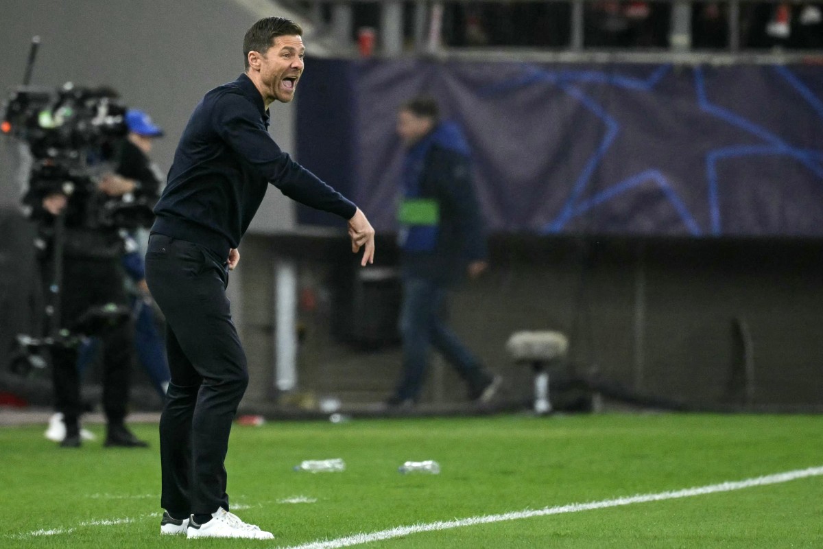 المدرب الإسباني تشابي ألونسو. (أ ف ب)