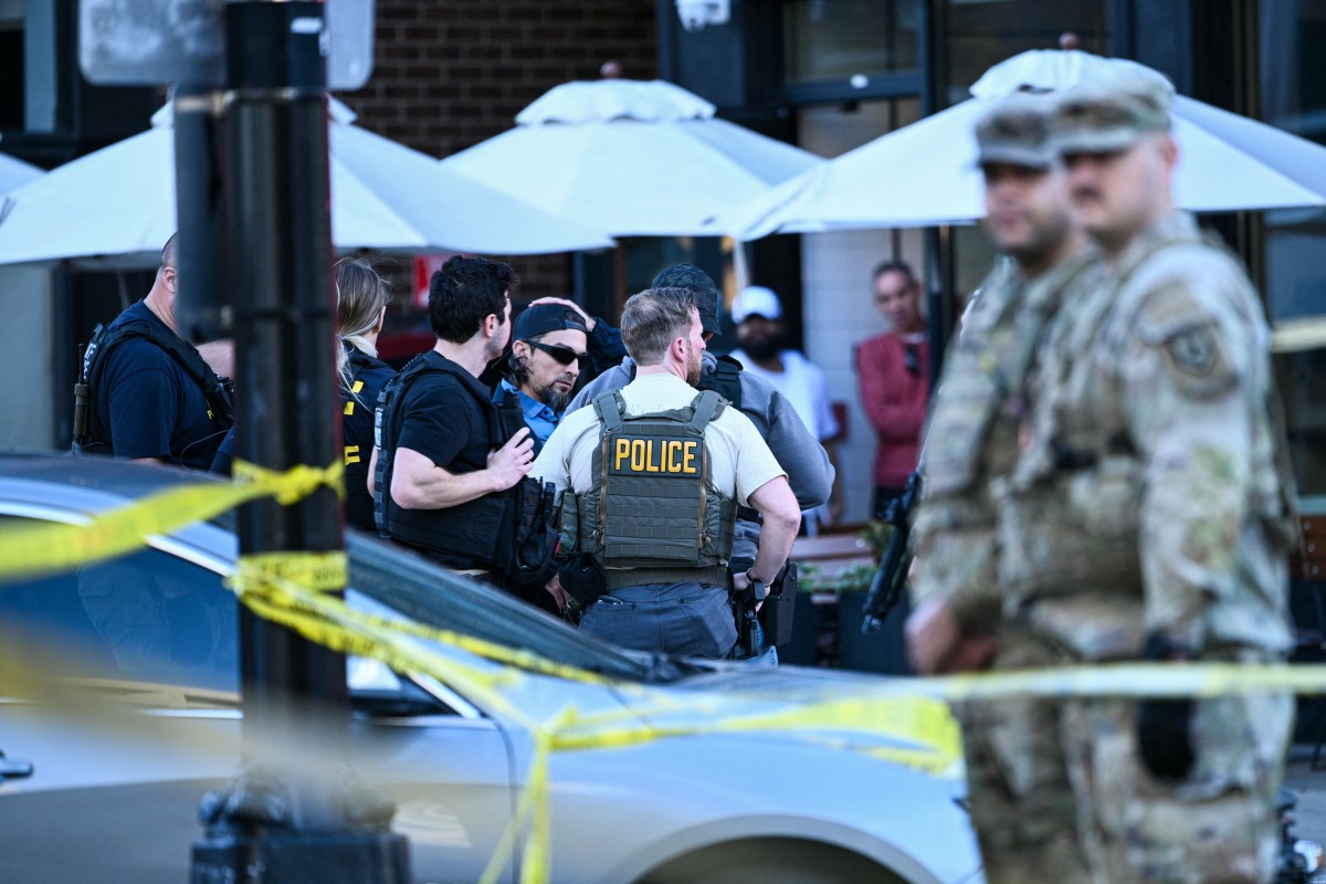 مكان إطلاق النار قرب البيت الأبيض (أ ف ب).