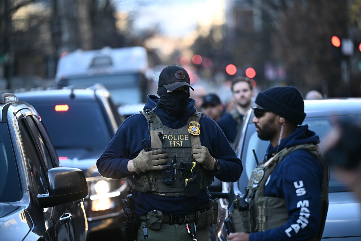 مكان إطلاق النار قرب البيت الأبيض (أ ف ب).