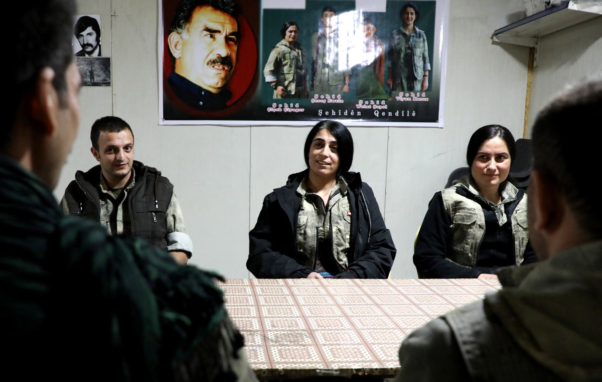 مقاتلون في حزب العمال. (أ ف ب)