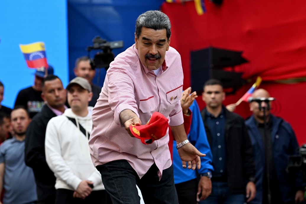  الرئيس الفنزويلي نيكولاس مادورو (أ ف ب)