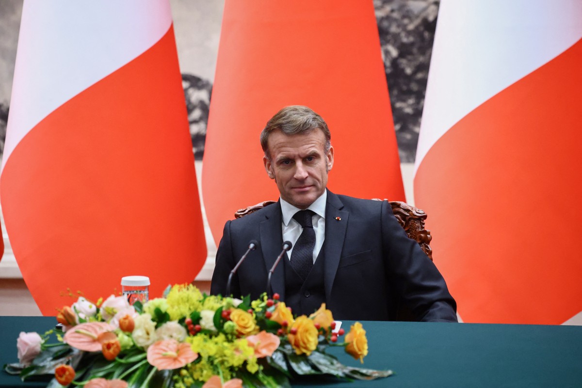 الرئيس الفرنسي إيمانويل ماكرون. (أ ف ب)