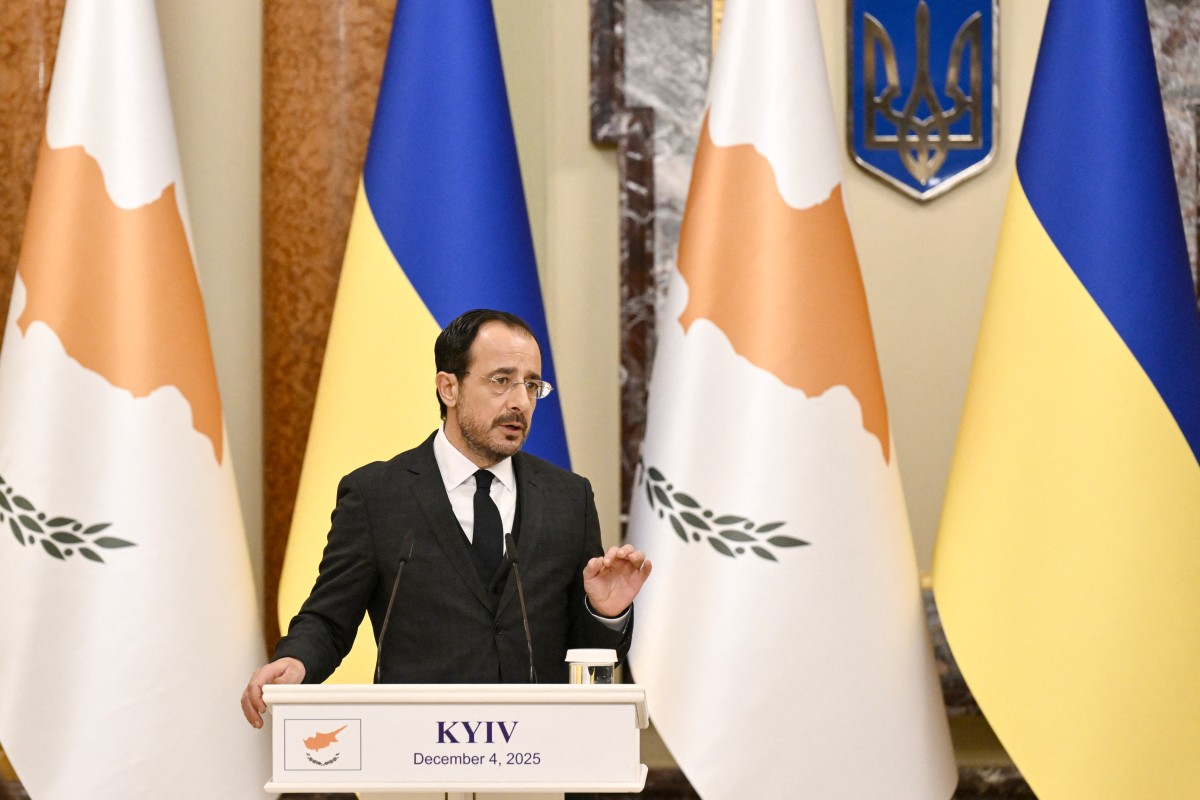 رئيس قبرص. (أ ف ب)