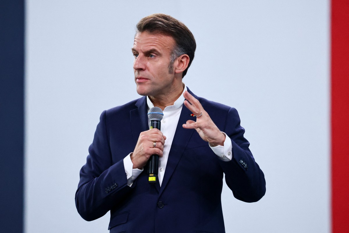 الرئيس الفرنسي إيمانويل ماكرون. (أ ف ب)