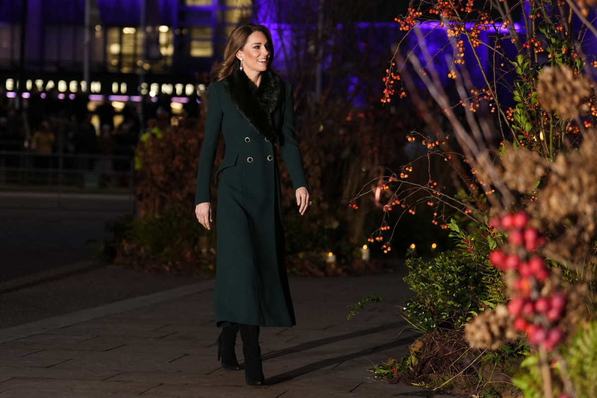 كيت ميدلتون بلوك ميلادي مكرر في خدمة التراتيل (أ.ف.ب)