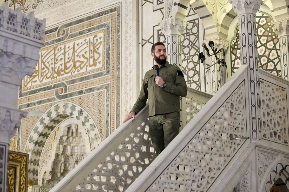 الرئيس السوري أحمد الشرع. (أ ف ب)