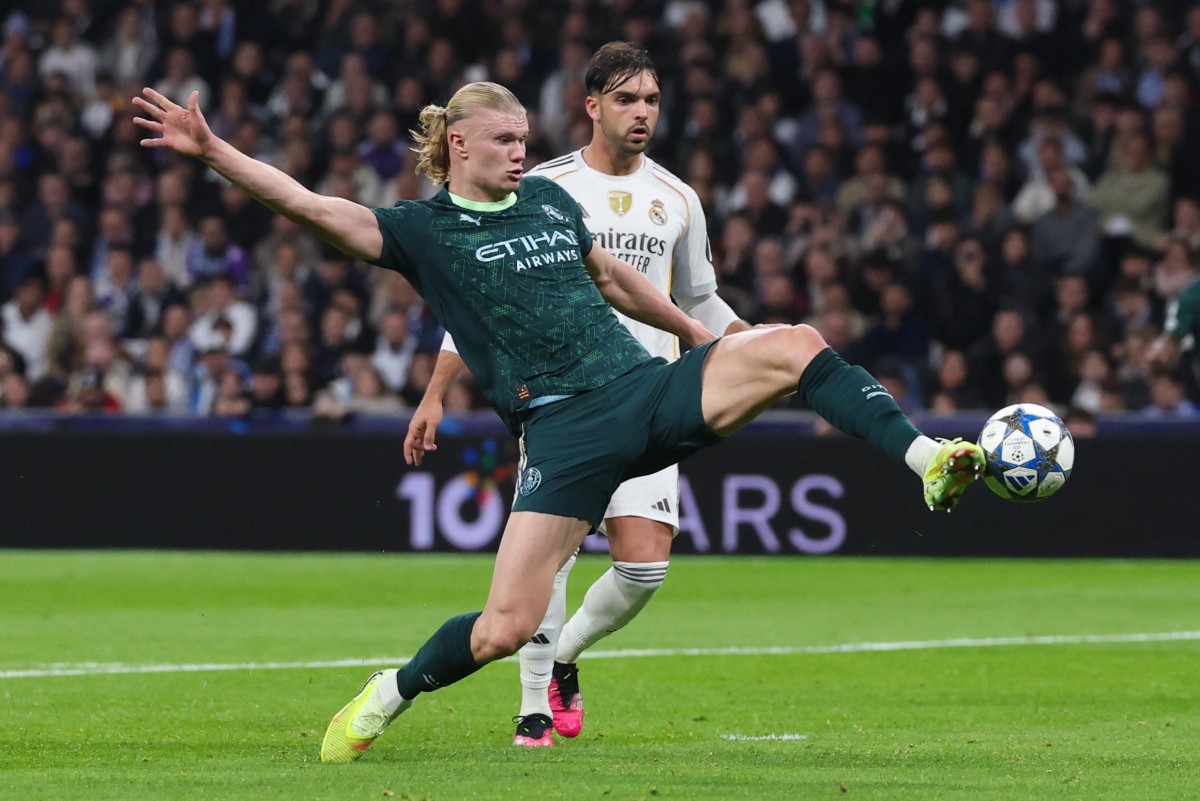 من مباراة ريال مدريد ومانشستر سيتي في دوري أبطال أوروبا. (أ ف ب)