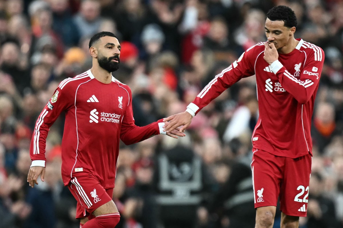 محمد صلاح أمام برايتون. (أ ف ب)