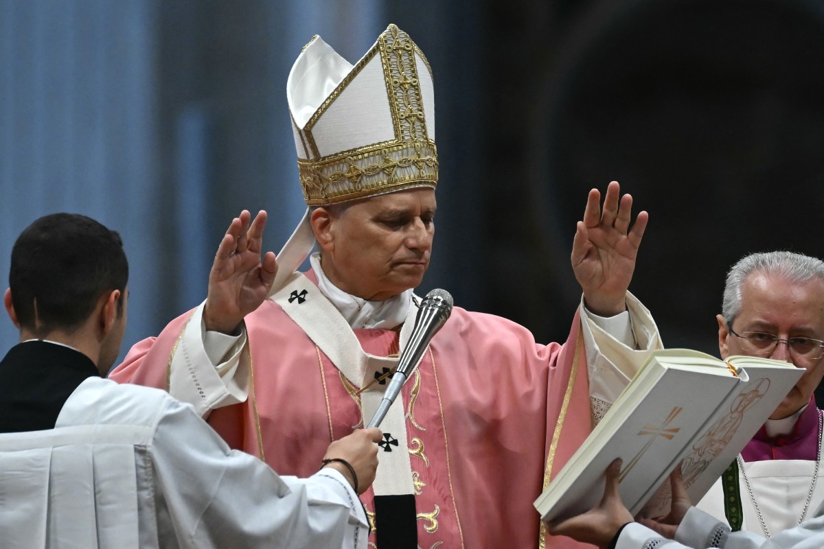 البابا لاوون الرابع عشر (أ ف ب).