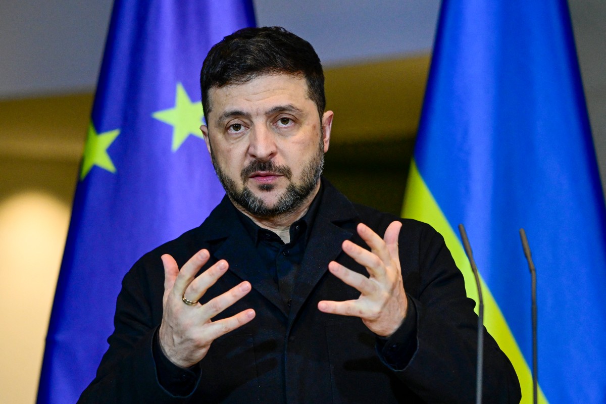 زيلينسكي مصمم على الحفاظ على السيادة الأوكرانية وعدم التنازل (أ ف ب)