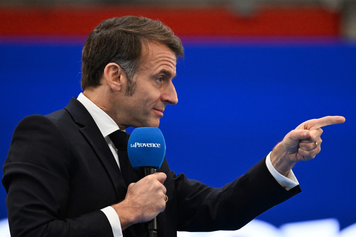 ماكرون. (أ ف ب)