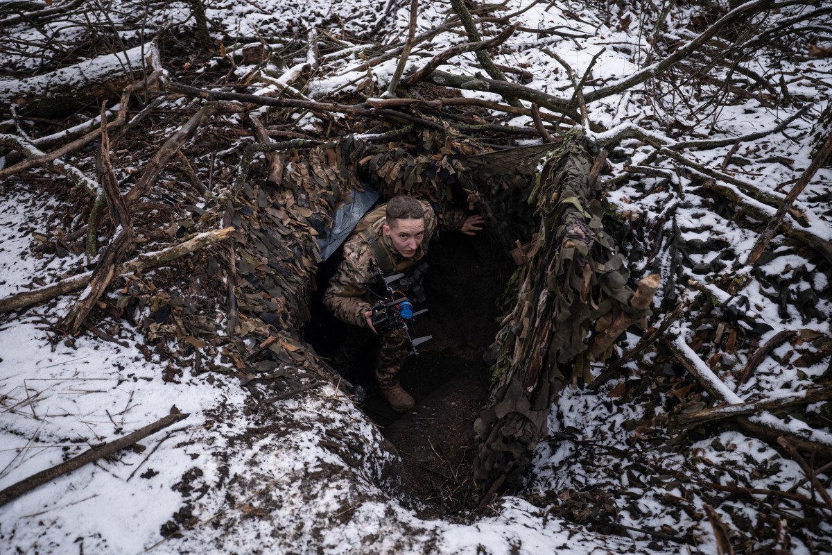 جندي أوكراني. (أ ف ب)