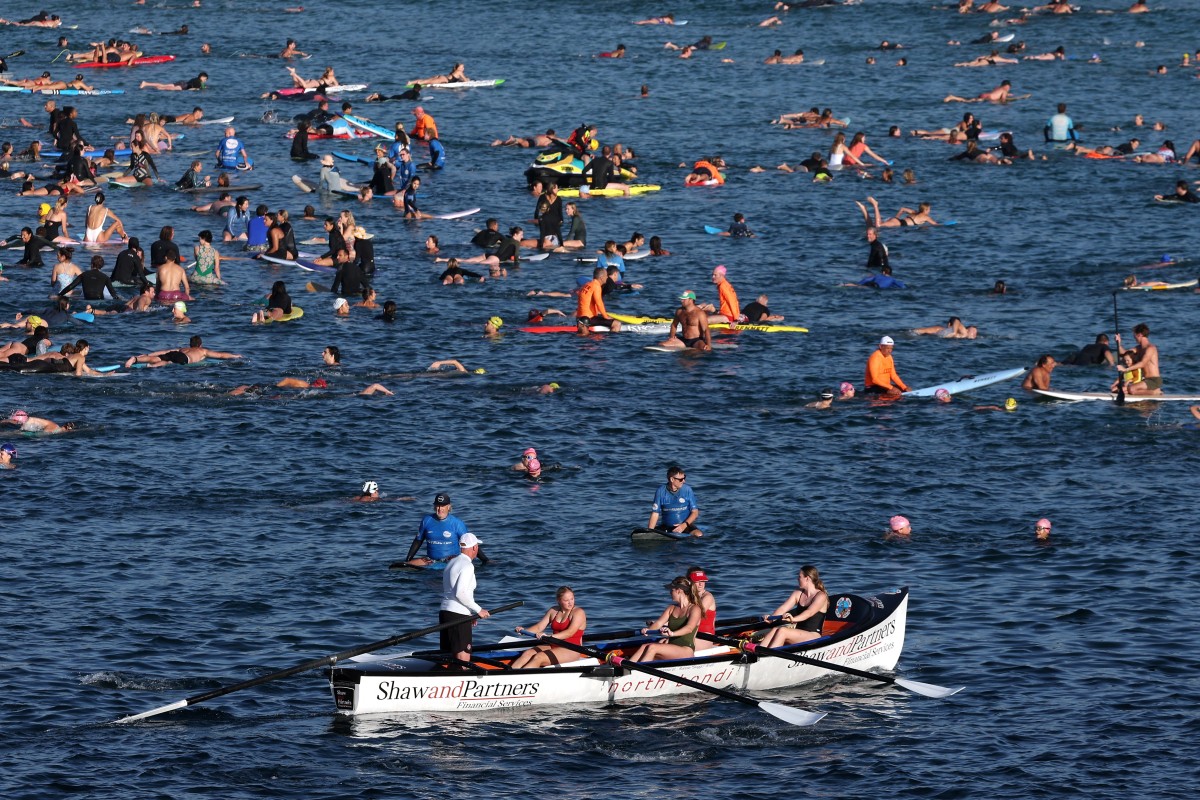 شاطئ بوندي. (أ ف ب)