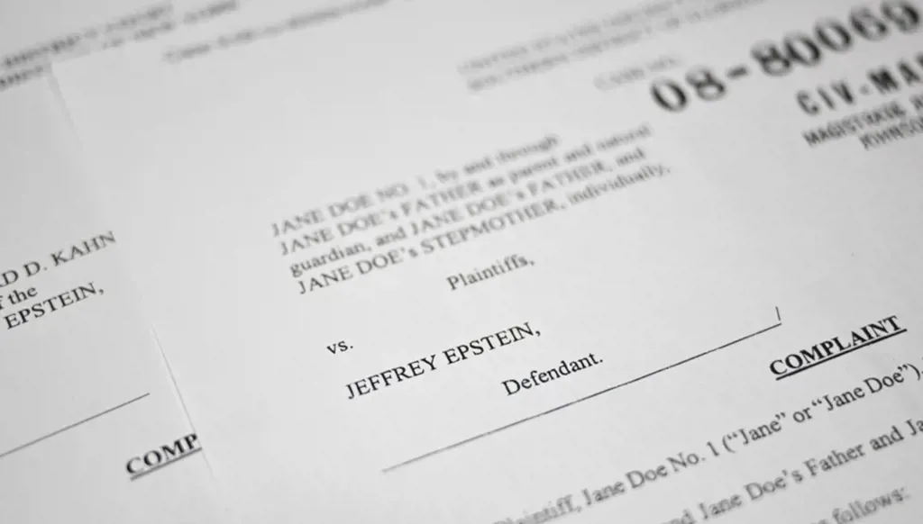 وثائق قضية أبستين (أ ف ب).