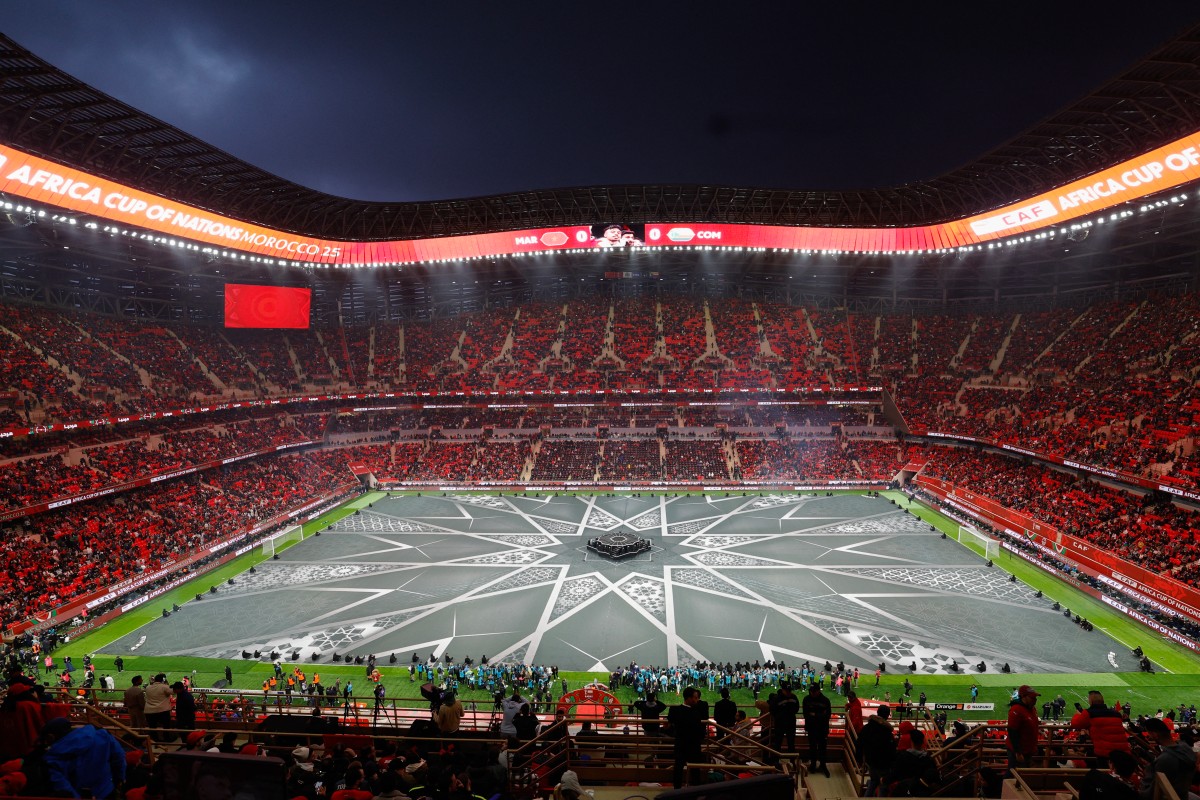 من حفل الافتتاح. (أ ف ب)