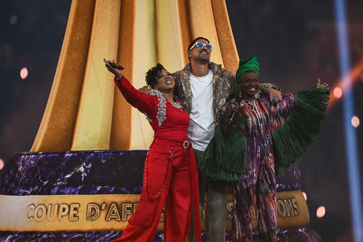 من حفل الافتتاح. (أ ف ب)