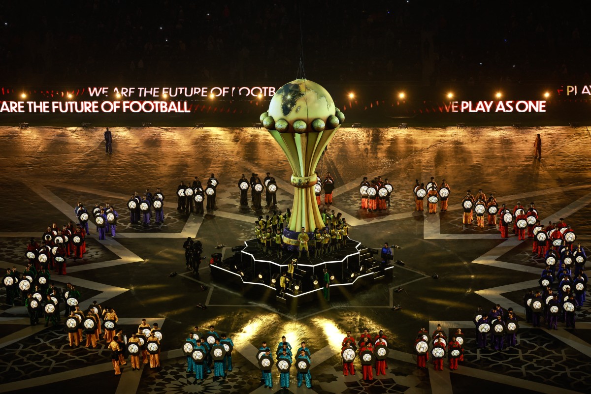 من حفل الافتتاح. (أ ف ب)