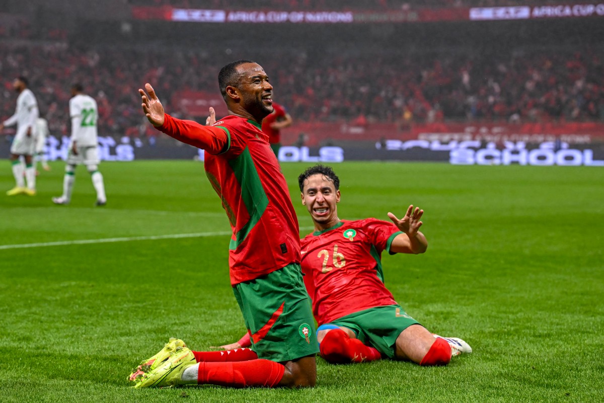 فرحة الهدف الثاني. (أ ف ب)