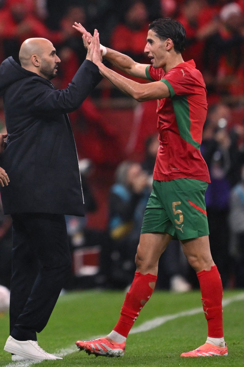 وليد الركراكي. (أ ف ب)