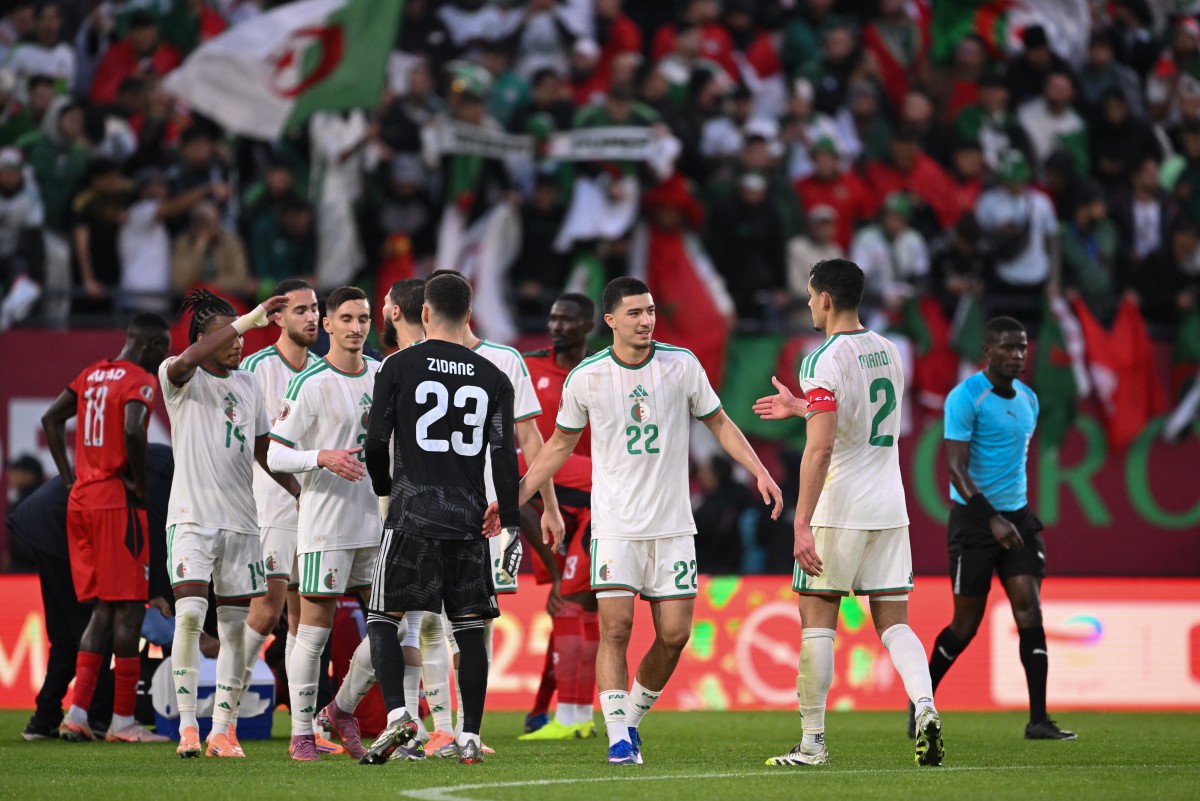 منتخب الجزائر في كأس أمم أفريقيا. (أ ف ب)