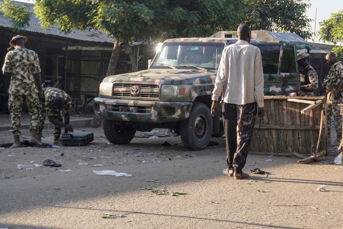 قوات الأمن في نيجيريا (أ ف ب).