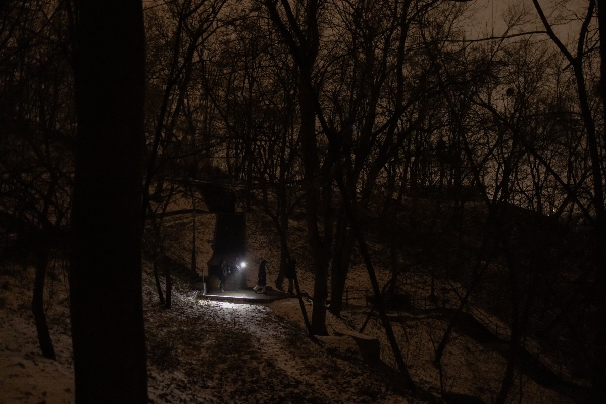 انقطاع الكهرباء في كييف (أ ف ب).