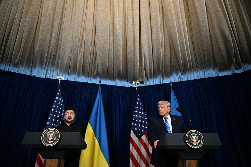 ترامب وزيلينسكي، (ا ف ب).