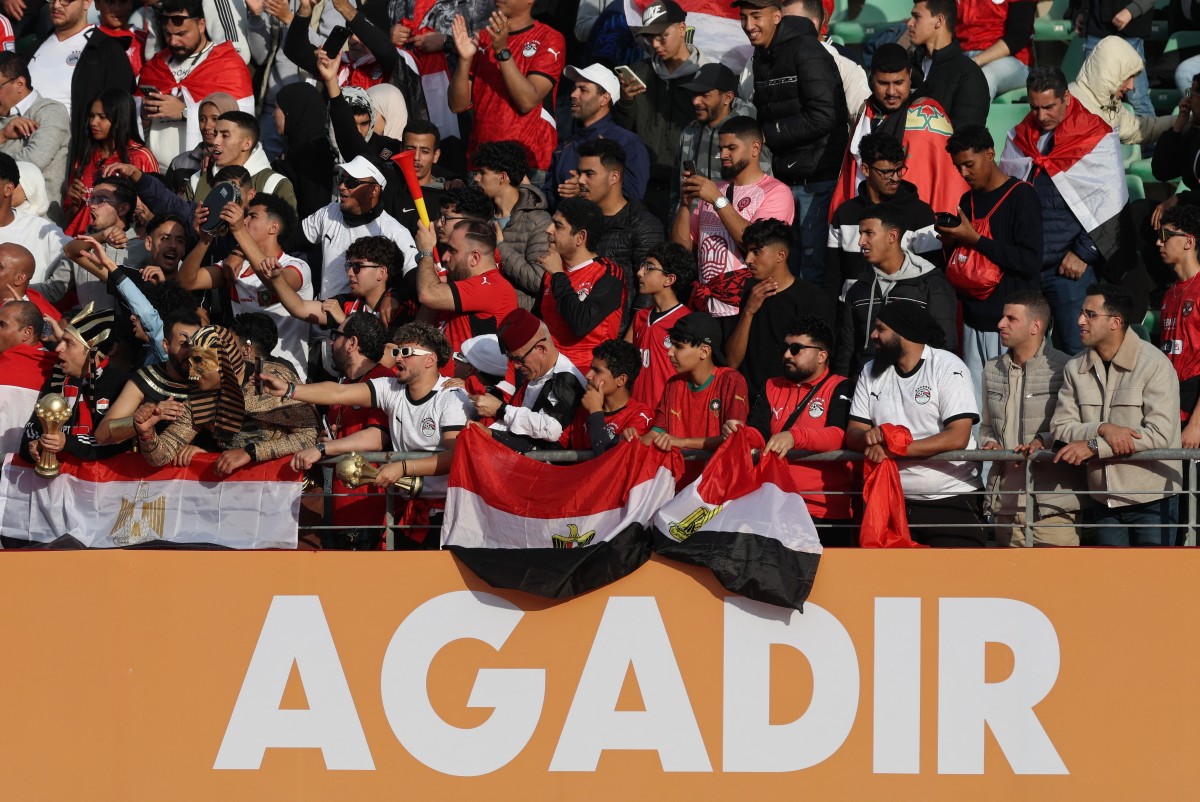 جماهير مصر. (أ ف ب)