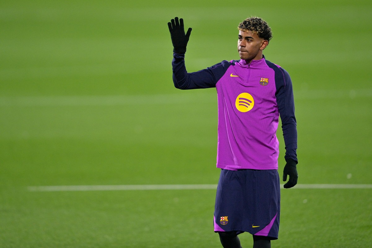 نجم برشلونة الشاب لامين يامال. (أ ف ب)