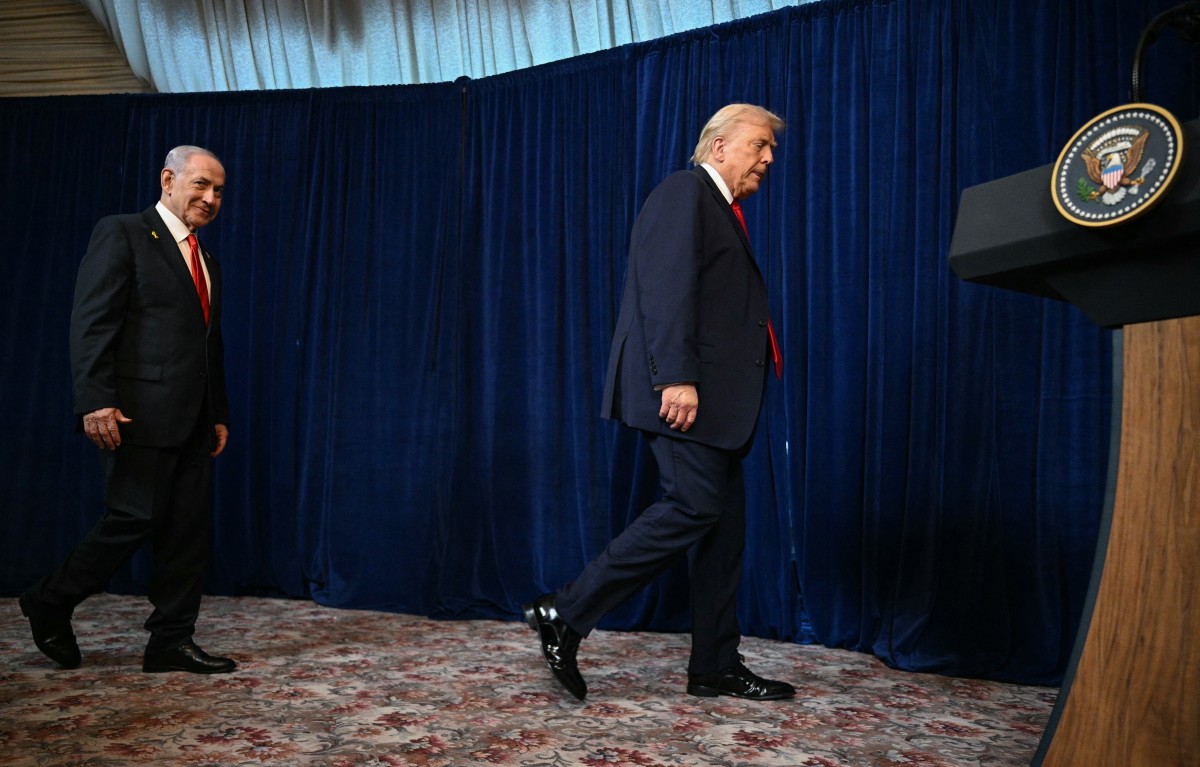 ترامب ونتنياهو. (أ ف ب)