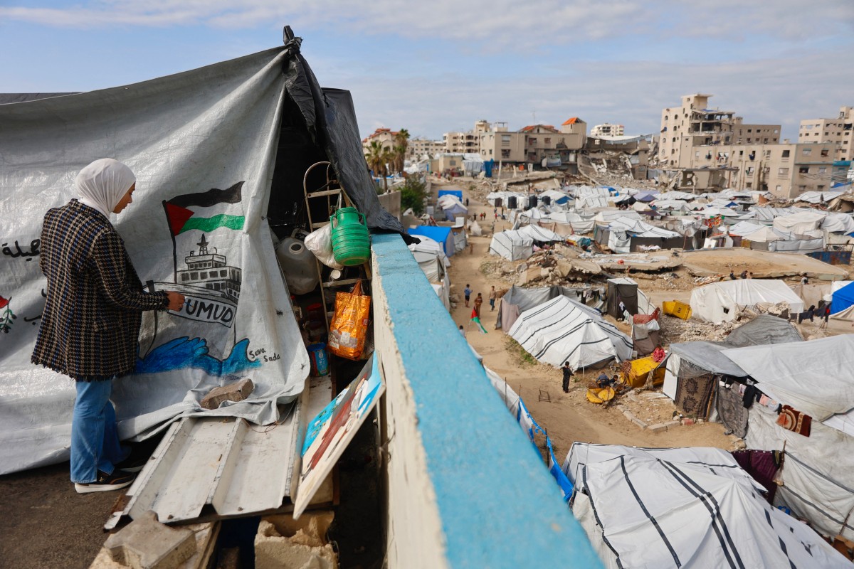 مشهد من قطاع غزة (أ ف ب)