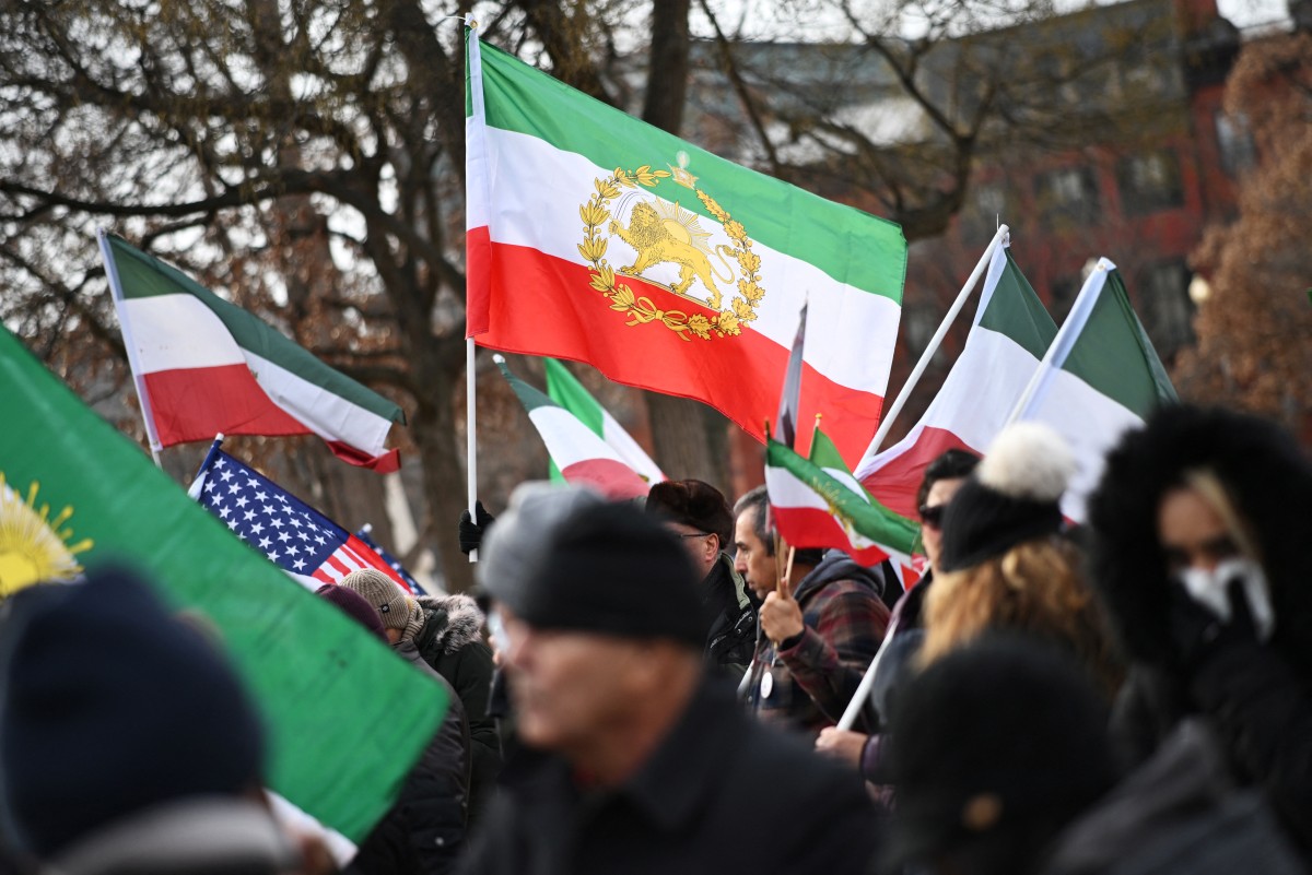 احتجاجات في إيران. (أ ف ب)