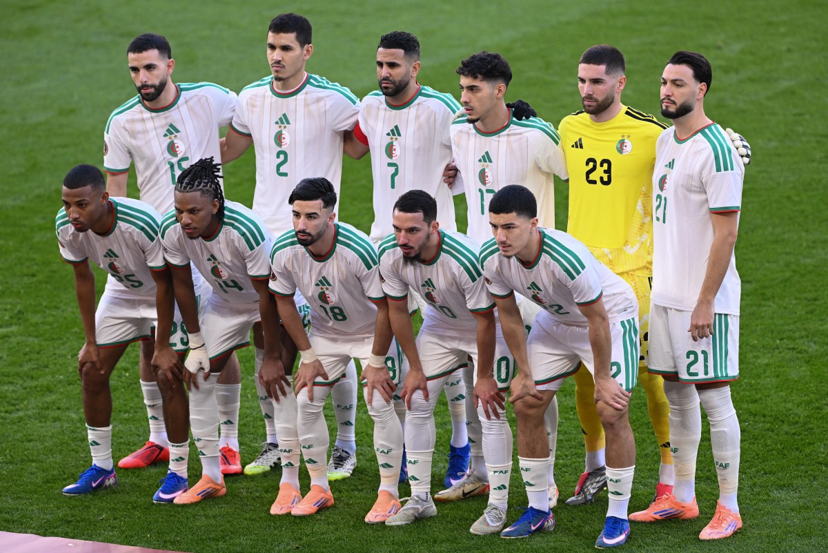 منتخب الجزائر. (أ ف ب)
