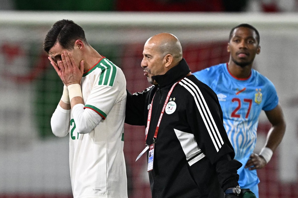 الجزائر تتأهل إلى ربع نهائي كأس أمم أفريقيا بهدف عادل بولبينة. (أ ف ب)