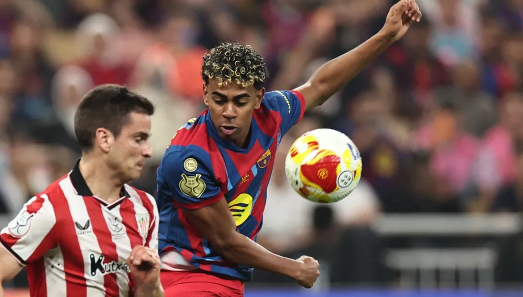 برشلونة يبهر جماهير السوبر في السعودية بخماسية ضد بلباو (فيديو)